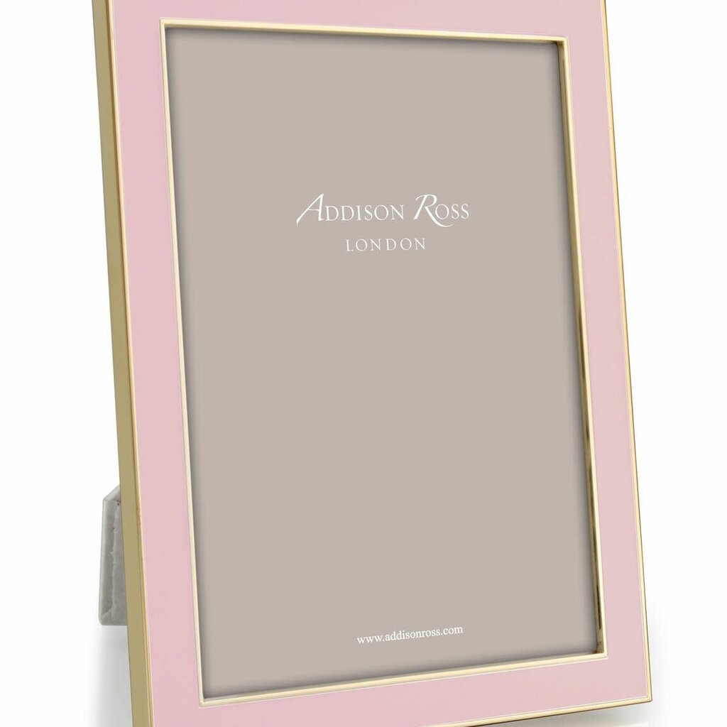 Addison Ross Pale Pink Enamel & Gold Frame 4 x 6 in