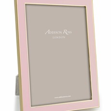 Addison Ross Pale Pink Enamel & Gold Frame 4 x 6 in