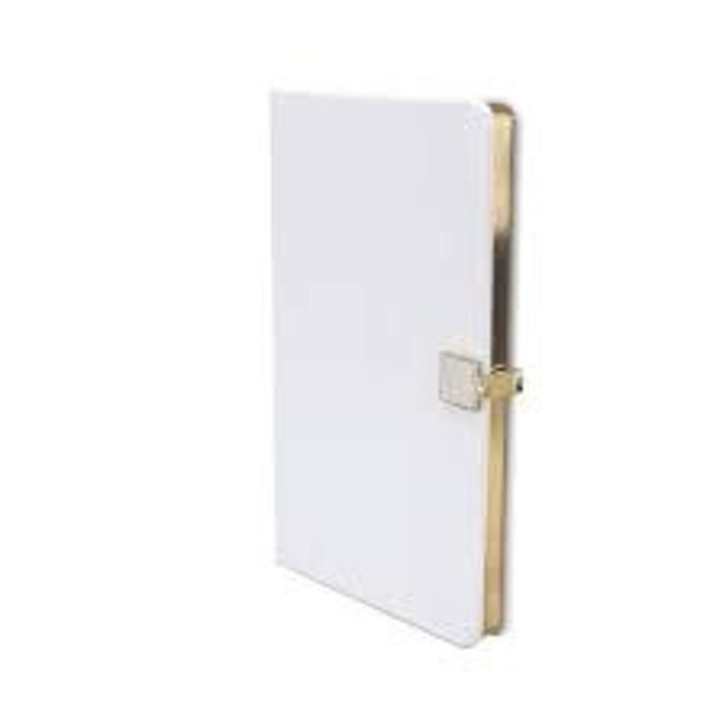 Addison Ross White & Gold A5 5 x 8 Notebook