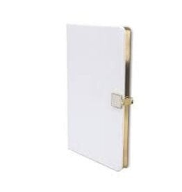 Addison Ross White & Gold A5 5 x 8 Notebook