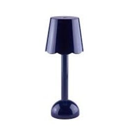 Addison Ross Scallop LED Lamp Navy 28cm