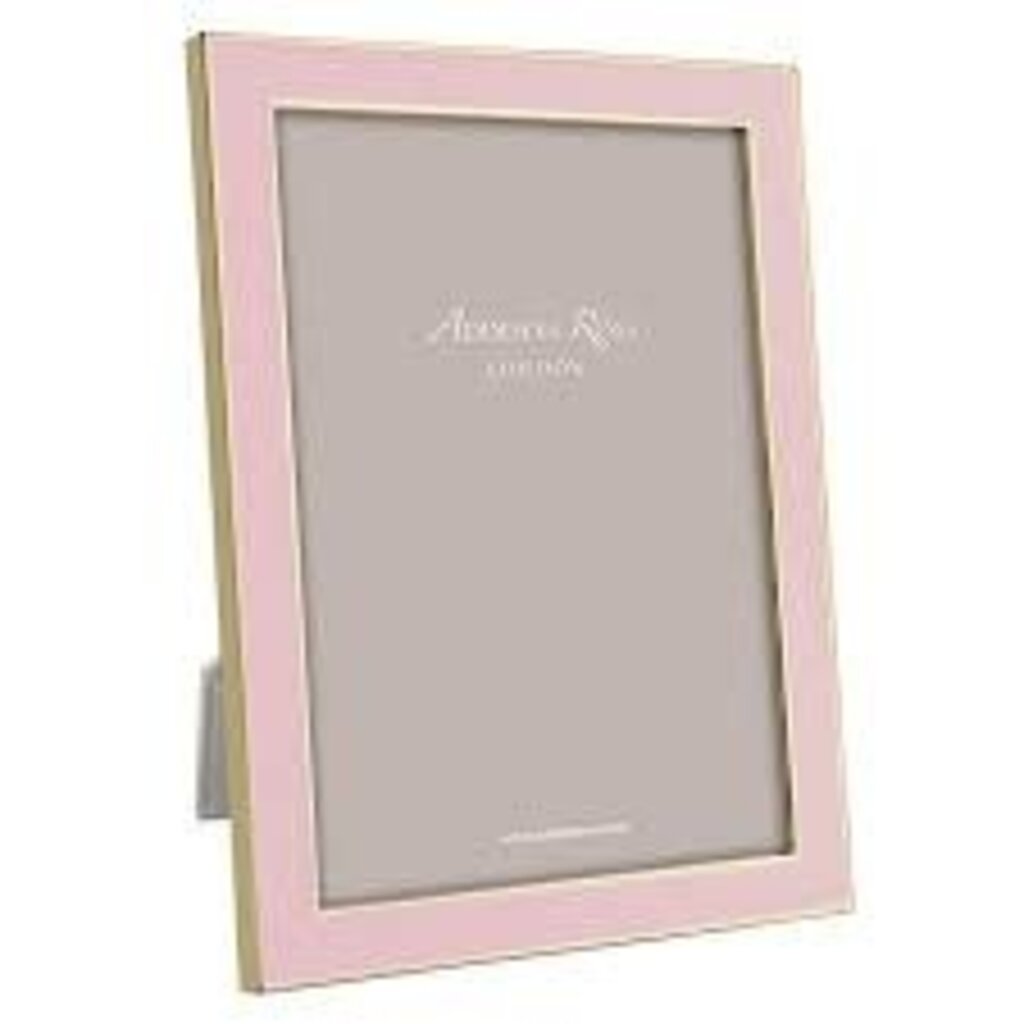 Addison Ross Pale Pink Enamel & Gold Frame 5 x 7 in