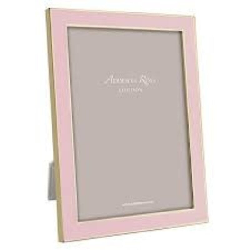 Addison Ross Pale Pink Enamel & Gold Frame 5 x 7 in