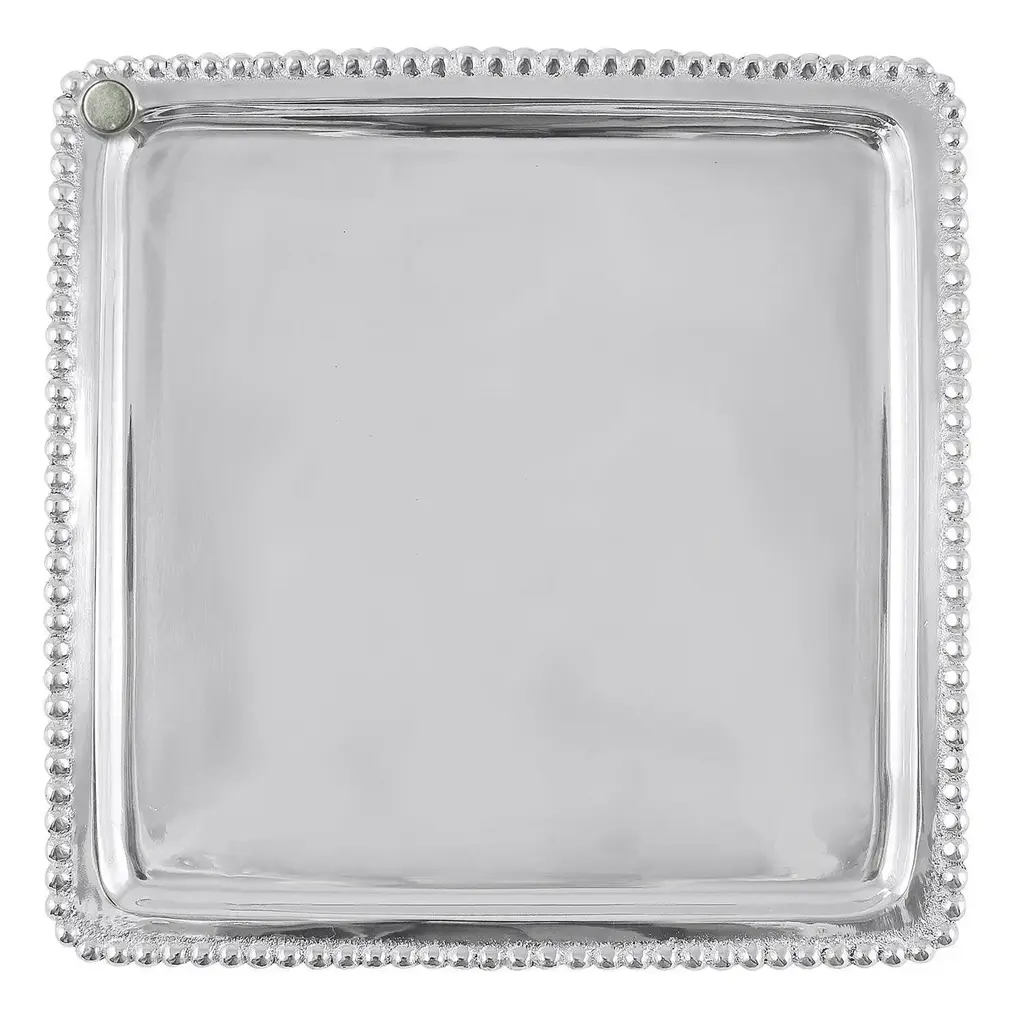 Mariposa Charms Beaded Square Plate