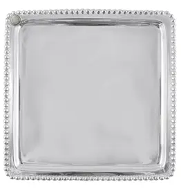 Mariposa Charms Beaded Square Plate