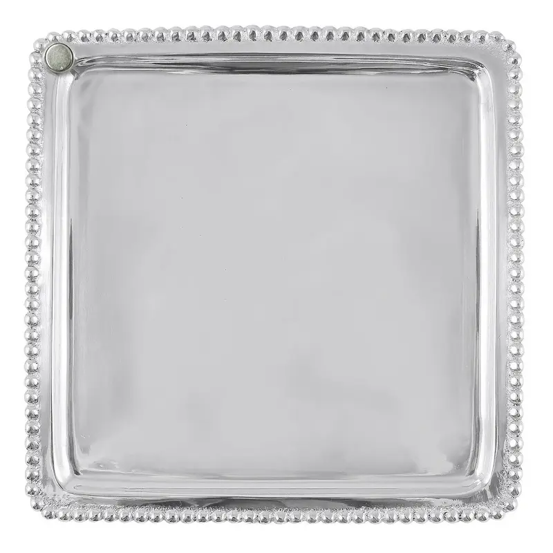 Mariposa Charms Beaded Square Plate