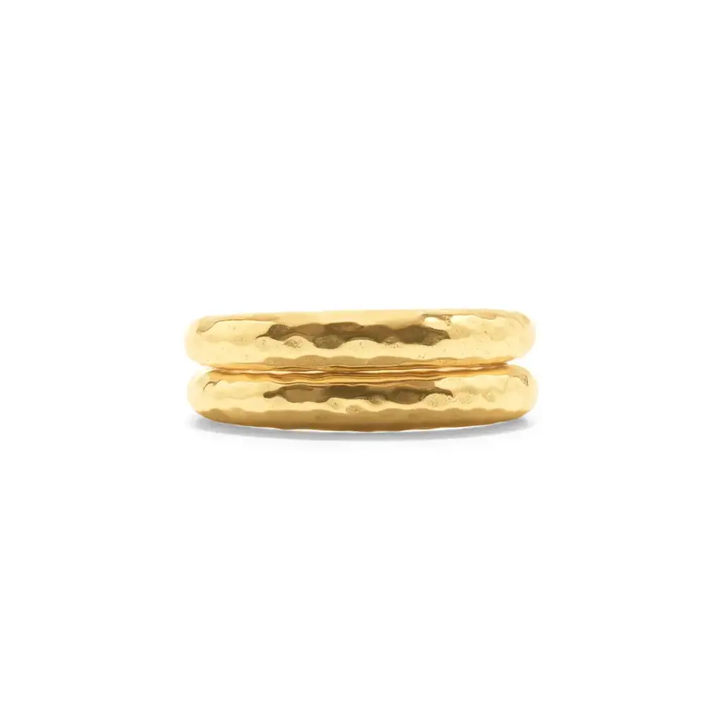 CAPUCINE DE WULF Cleopatra Slice Stacking Ring Set, size 6