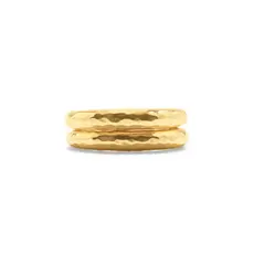 CAPUCINE DE WULF Cleopatra Slice Stacking Ring Set, size 6