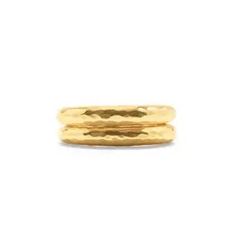 CAPUCINE DE WULF Cleopatra Slice Stacking Ring Set, size 6