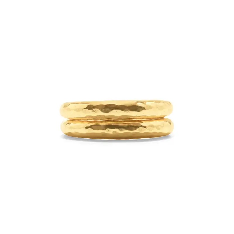CAPUCINE DE WULF Cleopatra Slice Stacking Ring Set, size 6