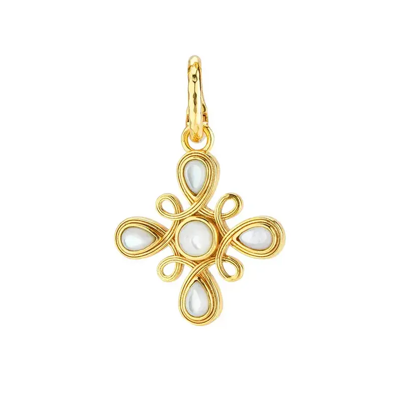 CAPUCINE DE WULF Monique Gem Charm/Pendant - MOP