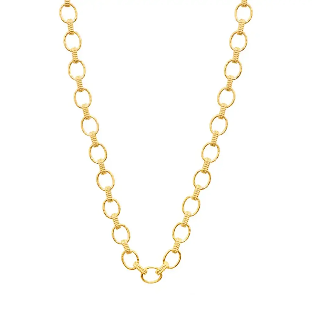 CAPUCINE DE WULF Cleopatra Small Link Necklace, 16"+2" - Gold