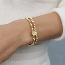 enewton ECOLLEGIATE EXTENDS CLASSIC GOLD 3MM BRACELET - FLORIDA DISC