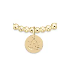 enewton ECOLLEGIATE CLASSIC GOLD 3MM BRACELET - AUBURN DISC