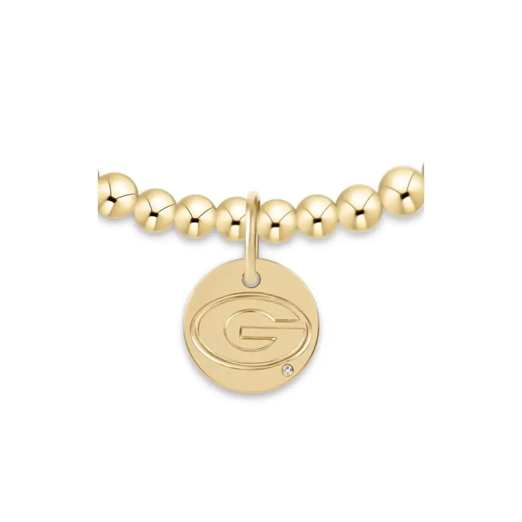 enewton ECOLLEGIATE EXTENDS CLASSIC GOLD 3MM BRACELET - UGA DISC