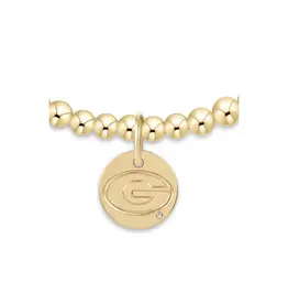 enewton ECOLLEGIATE CLASSIC GOLD 3MM BRACELET - UGA DISC