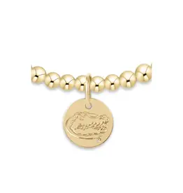enewton ECOLLEGIATE CLASSIC GOLD 3MM BRACELET - FLORIDA DISC