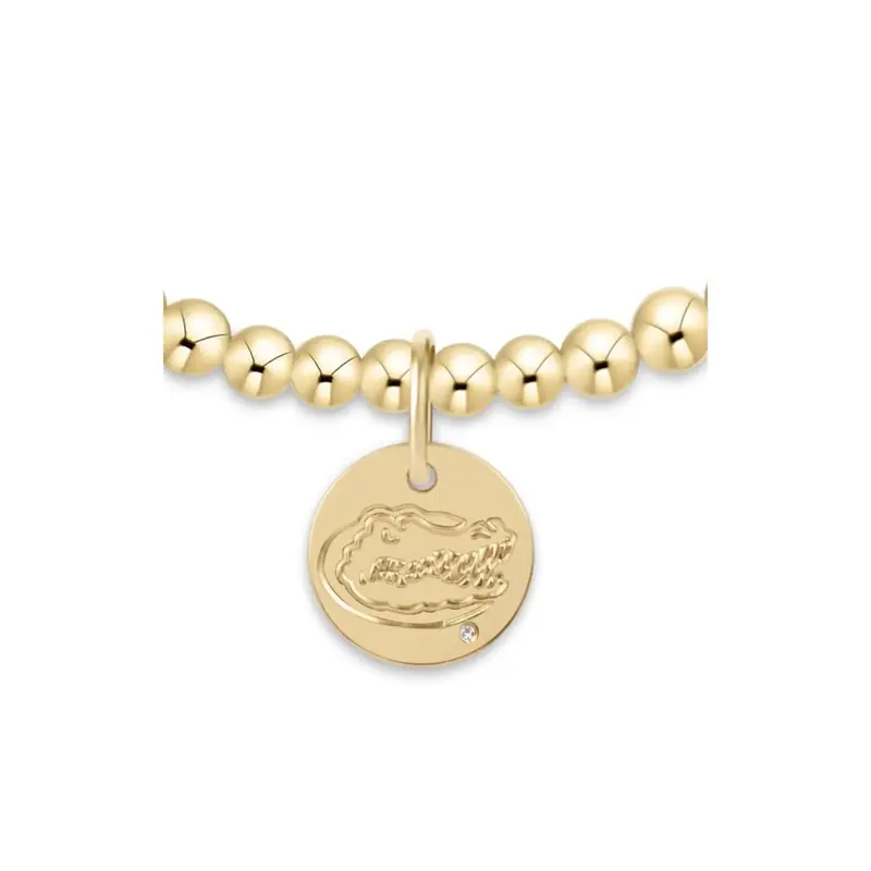 enewton ECOLLEGIATE CLASSIC GOLD 3MM BRACELET - FLORIDA DISC