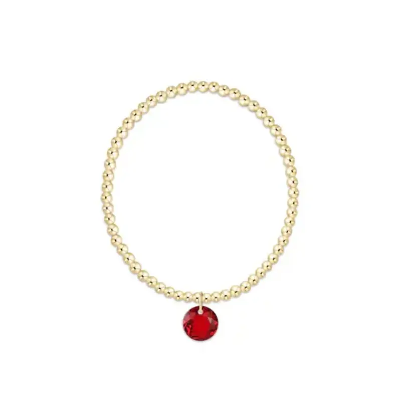 enewton Classic Gold 3mm Bracelet - Reflection Charm