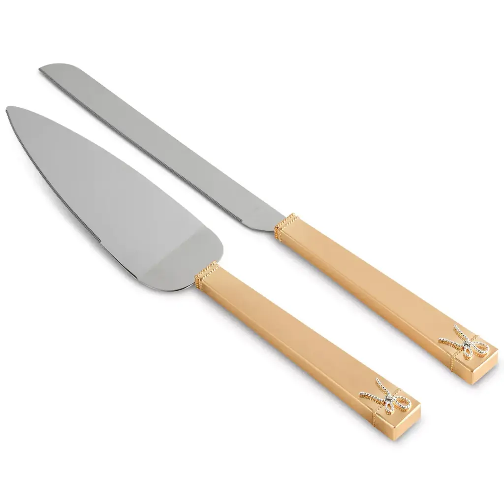 Vera Wang VW Gold Cake Knife & Server