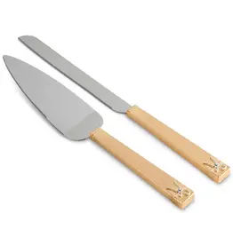 Vera Wang VW Gold Cake Knife & Server