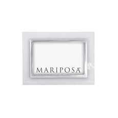 Mariposa White with Metal Inner Border 4 x 6 Frame