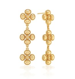 CAPUCINE DE WULF Berry Clover Linear Earrings - Gold