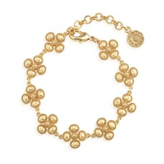 CAPUCINE DE WULF Berry Clover Linear Bracelet, 7"+2" - Gold