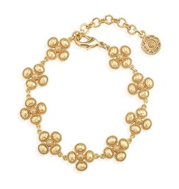 CAPUCINE DE WULF Berry Clover Linear Bracelet, 7"+2" - Gold