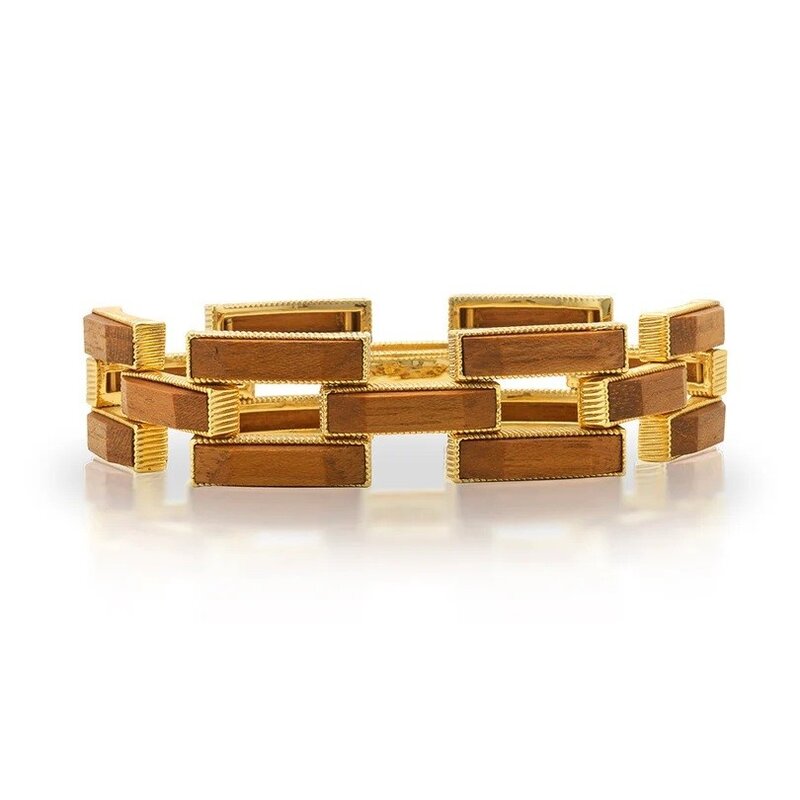 CAPUCINE DE WULF Pathway Link Bracelet Teak