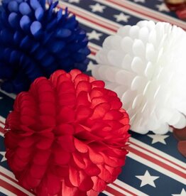 Patriotic Ruffled Balls Set of 3