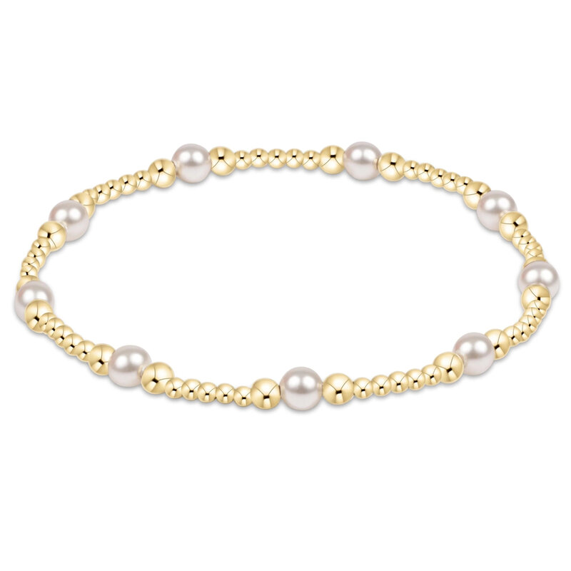 ENewton Design PURPOSE PEARL 4MM GOLD BRACELET