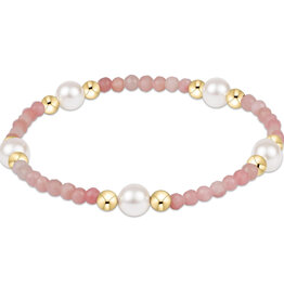 ENewton Design PURPOSE PEARL 6MM GEM BRACELET - PINK OPAL