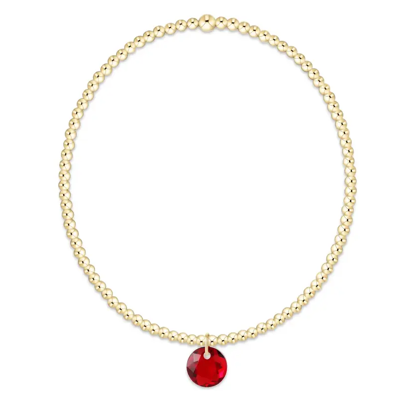 enewton Classic Gold 2mm Bracelet - Reflection Small Charm