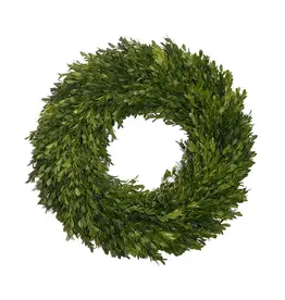 Round Boxwood Wreath 18"