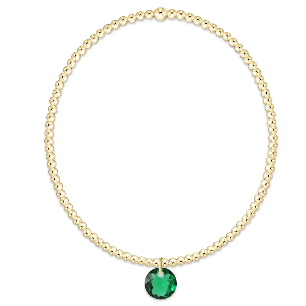 enewton Classic Gold 2mm Bracelet - Reflection Small Charm