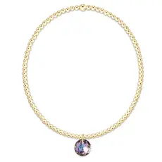 enewton Classic Gold 2mm Bracelet - Reflection Small Charm