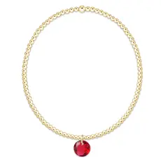 enewton Classic Gold 2mm Bracelet - Reflection Small Charm