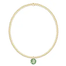 enewton Classic Gold 2mm Bracelet - Reflection Small Charm
