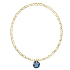enewton Classic Gold 2mm Bracelet - Reflection Small Charm