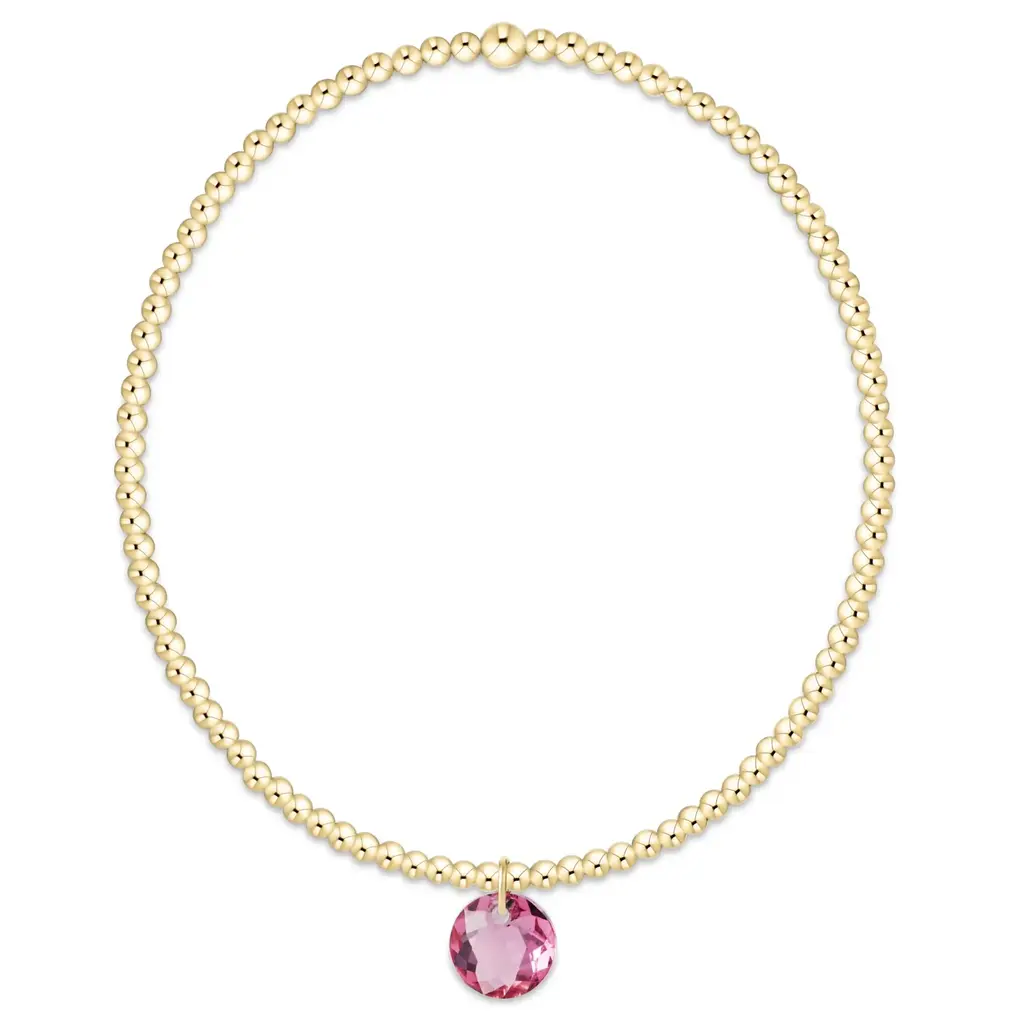 enewton Classic Gold 2mm Bracelet - Reflection Small Charm