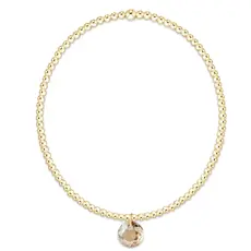 enewton Classic Gold 2mm Bracelet - Reflection Small Charm