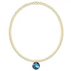 enewton Classic Gold 2mm Bracelet - Reflection Small Charm