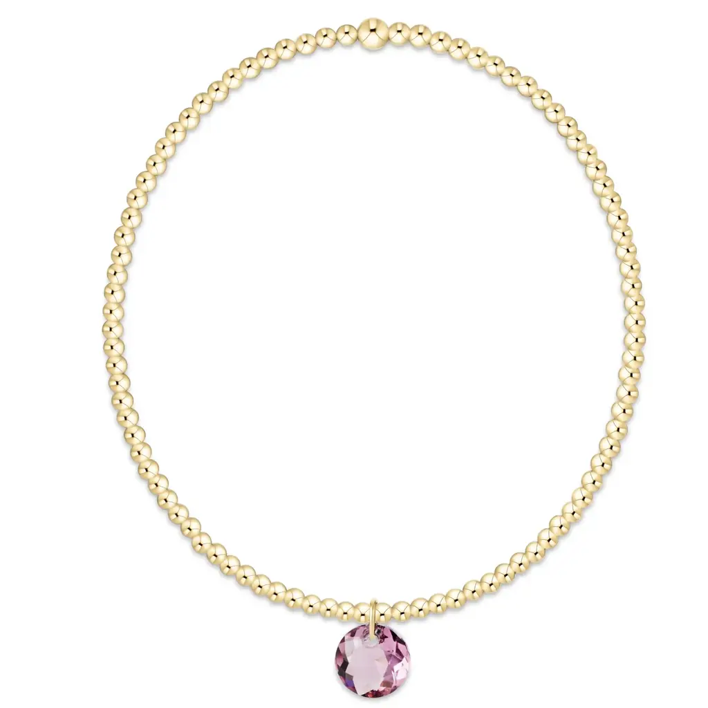 enewton Classic Gold 2mm Bracelet - Reflection Small Charm