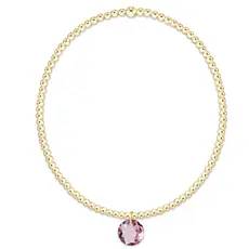 enewton Classic Gold 2mm Bracelet - Reflection Small Charm