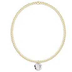 enewton Classic Gold 2mm Bracelet - Reflection Small Charm
