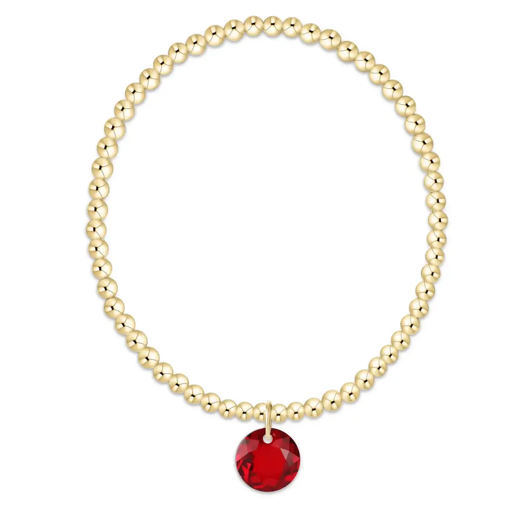 enewton Classic Gold 3mm Bracelet - Reflection Charm