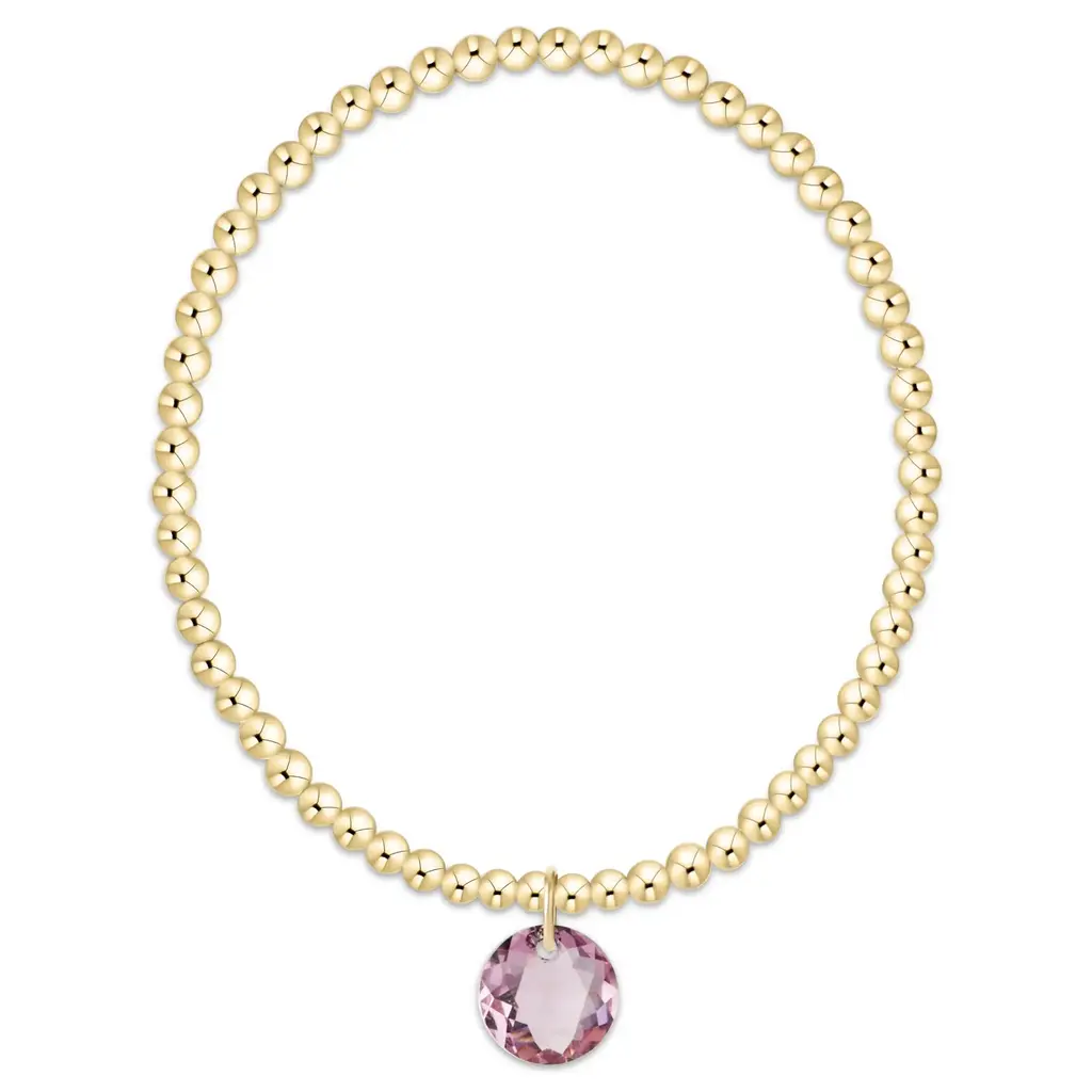 enewton Classic Gold 3mm Bracelet - Reflection Charm