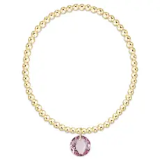 enewton Classic Gold 3mm Bracelet - Reflection Charm