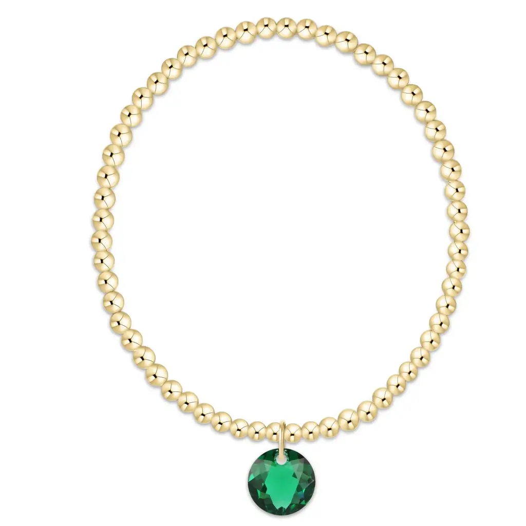 enewton Classic Gold 3mm Bracelet - Reflection Charm